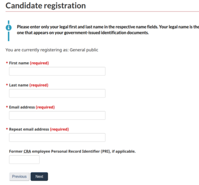 Candidate registration 2